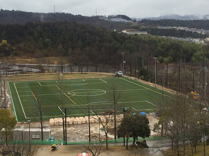 香寺総合公園のサッカーグラウンドが新く_468