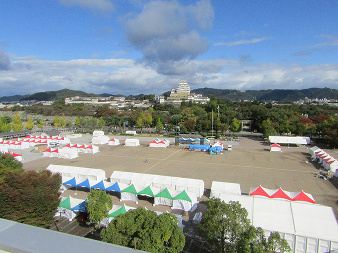 今日の姫路城20161029姫路国際交流フェスティバル6