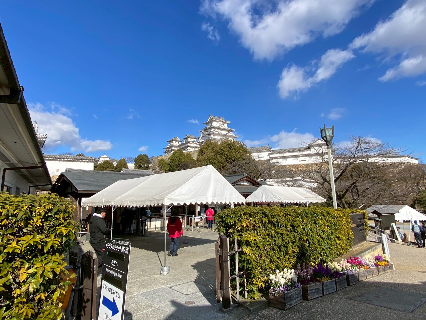 姫路城の値上げ告知