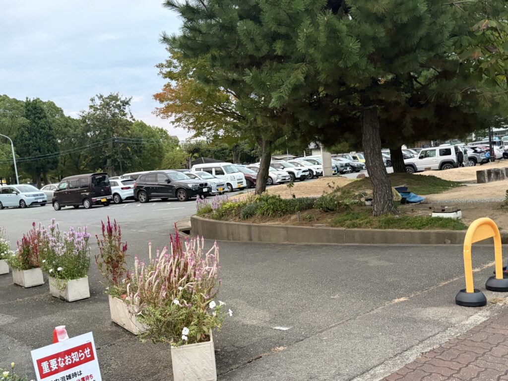 17時台の大手門駐車場