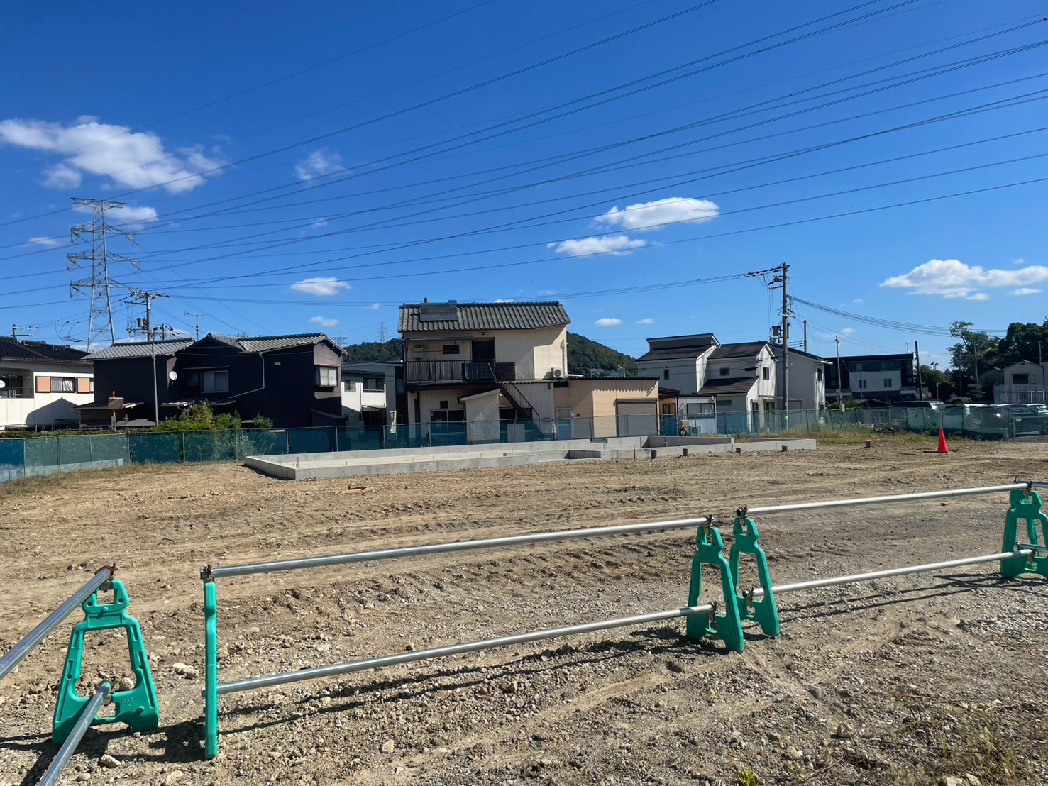工事が進むはるやま跡地の敷地